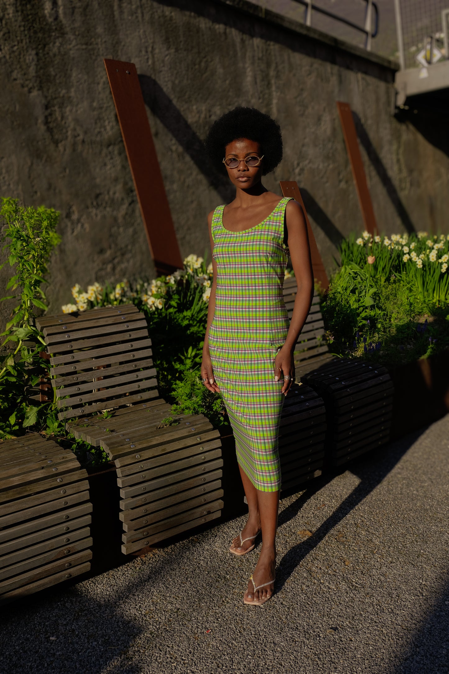 Minerva – Cotton Stretch Longuette Sheath Dress